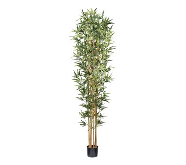 Kunstpflanze Bambus, Naturstamm, Farbe grün, inkl....