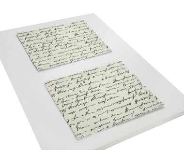 ADAM Tisch-Set SCRIBBLE, Kuvertsaum, 40x30 cm, schwarz | bei Wohnfuehlidee