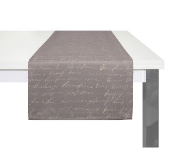 ADAM Tischläufer SCRIBBLE, Kuvertsaum, 150x50 cm, lila
