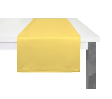 ADAM Tischläufer UNI COLLECTION LIGHT, Kuvertsaum, 150x50 cm, dunkelgrau |  bei Wohnfuehlidee
