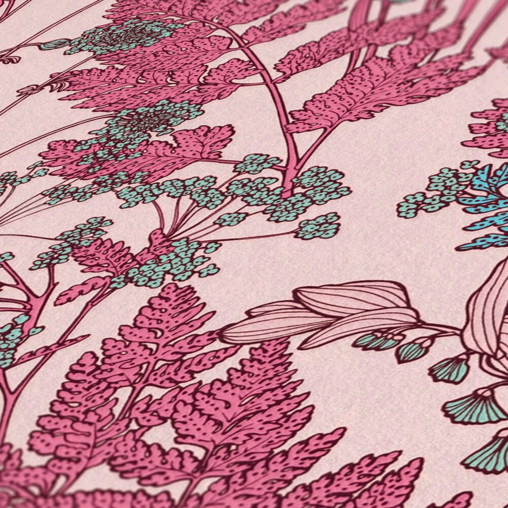 Architects Paper Floral Impression Vliestapete Florale Tapete Rosa matt  10,05 m x 0,53 m