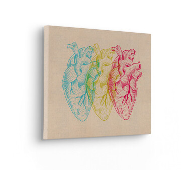 Keilrahmenbild KOMAR HEART VARIANTS, BxH 40x30 cm