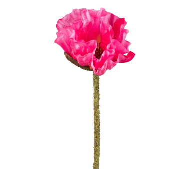 Kunstblume Mohn, 9er Set, Farbe pink, Höhe ca. 52 cm