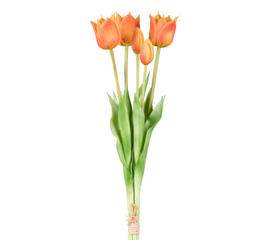 Kunstblume Wild-Tulpenbund, 5 Blüten, 2er Set, Farbe...
