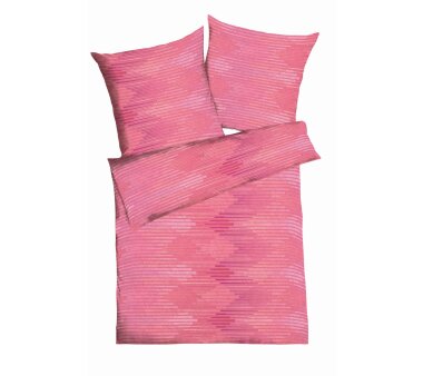 Kaeppel Mako-Satin-Bettwäsche IKAT ALLOVER pink, 2 tlg., verschiedene Größen