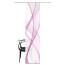 VISION S Schiebevorhang PACOLIA in Bambus-Optik, Digitaldruck, halbtransparent, pink, Größe BxH 60x260 cm