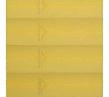 Lichtblick Plissee Klemmfix, ohne Bohren, verspannt - gelb 85 cm x 130 cm (B x L)