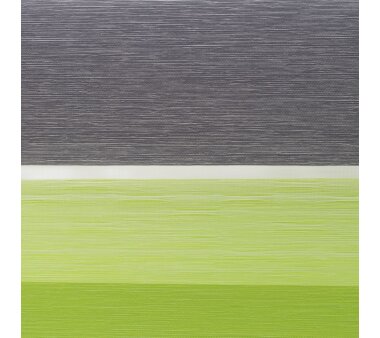 Lichtblick Duo-Rollo Klemmfix, ohne Bohren - grün-grau-anthrazit, BxH 80x200 cm